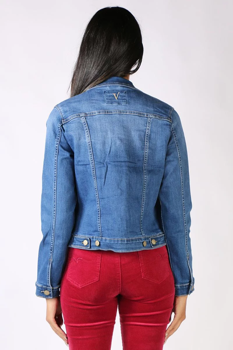Vassalli Trucker Jacket In Denim 5 Vassalli Trucker Jacket In Denim - Image 3