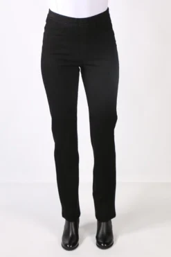 Vassalli Wide Leg Plush Pant In Black