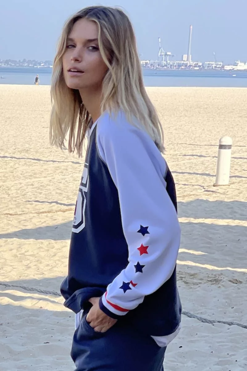 Hammill & Co Retro 76 Sweat In Navy 4 Hammill & Co Retro 76 Sweat In Navy - Image 2