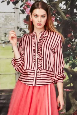 Trelise Cooper Ruffle & Stripe Shirt In Pink 8 Trelise Cooper Ruffle & Stripe Shirt In Pink -MOS Clothing Shop 4ebeebf2c20a1c3d7479dc08b3d59783dcdccf15 1