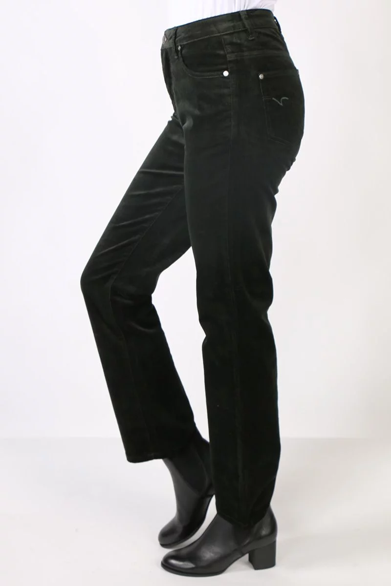 Vassalli Straight Leg Pant In Forest 4 Vassalli Straight Leg Pant In Forest - Image 2