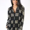 Anupamaa Rome Block Shirt In Black 1 Anupamaa Rome Block Shirt In Black -MOS Clothing Shop anupamaa rome sq top black 1