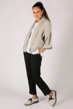 Blueberry Flared Sleeve Jacket In Beige -MOS Clothing Shop b berry 9512 jacket beige 22