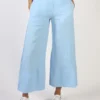 Blueberry Wide Leg Linen Pant In Sky -MOS Clothing Shop b berry 9521 pant sky 21