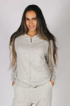 Bridge & Lord Layered Hoodie In Grey -MOS Clothing Shop b l bl2619 hoodie grey 3 1