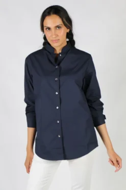 Gujarat Shirt In Navy By Bagruu