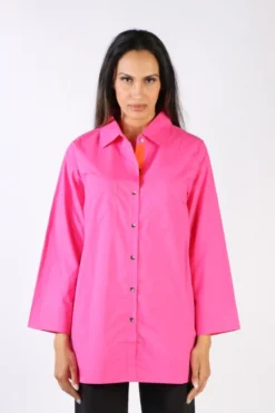 Bagruu Harvey Shirt In Hot Pink