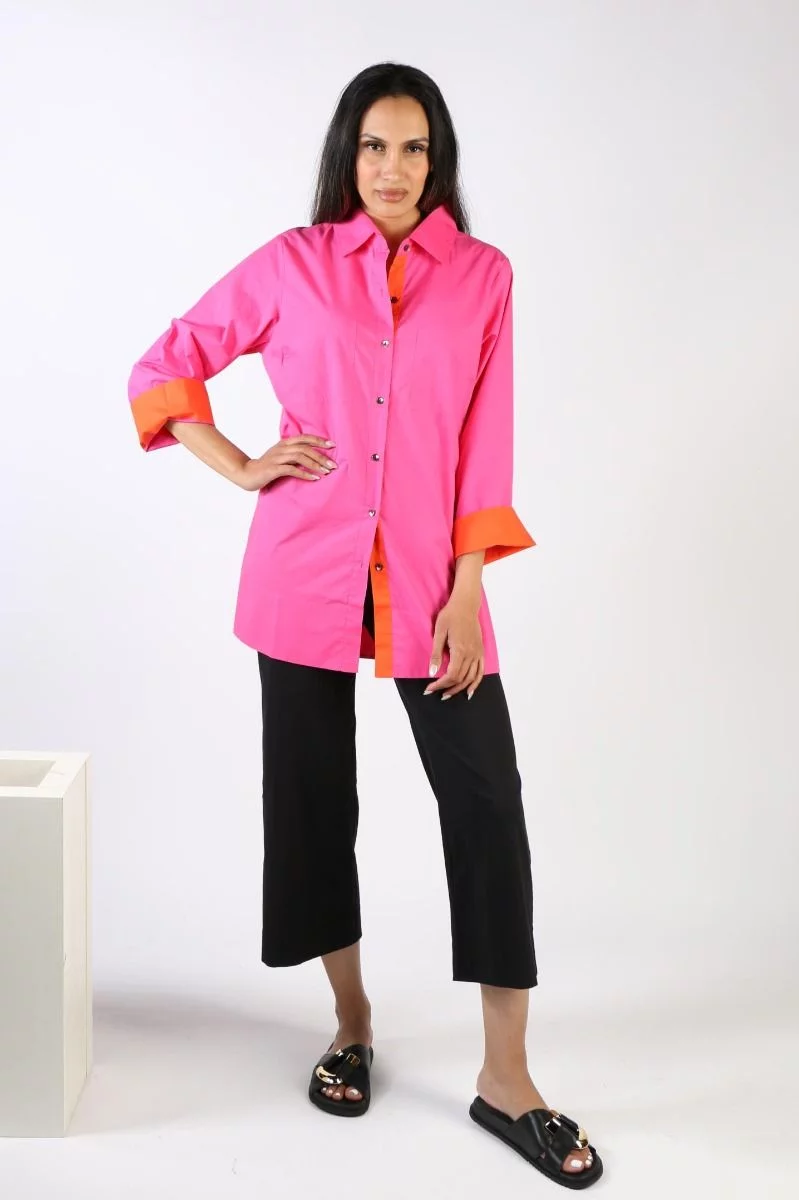 Bagruu Harvey Shirt In Hot Pink 4 Bagruu Harvey Shirt In Hot Pink - Image 2