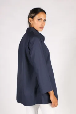 Harvey Shirt By Bagruu In Navy 9 Harvey Shirt By Bagruu In Navy -MOS Clothing Shop bagruu harvey shirt navy 44