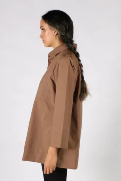 Harvey Shirt By Bagruu In Teak 11 Harvey Shirt By Bagruu In Teak -MOS Clothing Shop bagruu harvey shirt teak 5 a