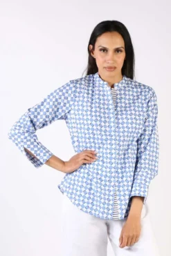 Bagruu Rathore Print Shirt In Ensign