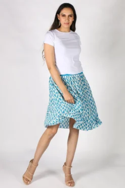 Blue Silk Gajari Skirt By Anupamaa