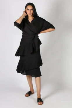 Solito Marseille Ruffle Skirt In Black 9 Solito Marseille Ruffle Skirt In Black -MOS Clothing Shop bf8a6dd2834fa9d8a22001ab1c5bc06ab5d3e0aa