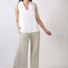 Blueberry Cowl Neck Top In White -MOS Clothing Shop blueberry 9566 top white 11
