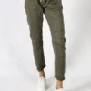 Bohemia Soft Drawsting Jogger In Green -MOS Clothing Shop bohemia w2130 pant green1