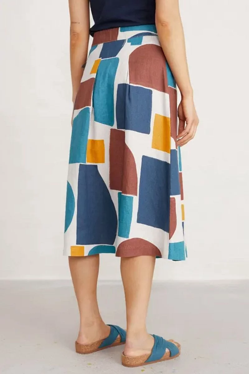 Seasalt Fairy Folk Skirt In Oil Painting Print 6 Seasalt Fairy Folk Skirt In Oil Painting Print - Image 4