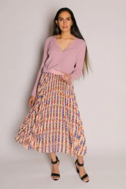 Coop You Com Pleat Me Skirt In Ruby 11 Coop You Com Pleat Me Skirt In Ruby -MOS Clothing Shop cp35272 41