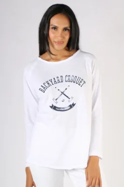 Cloth Paper Scissors Croquet Tee In Navy