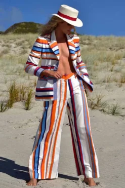 Cooper Down The Line Stripe Pants In Multi