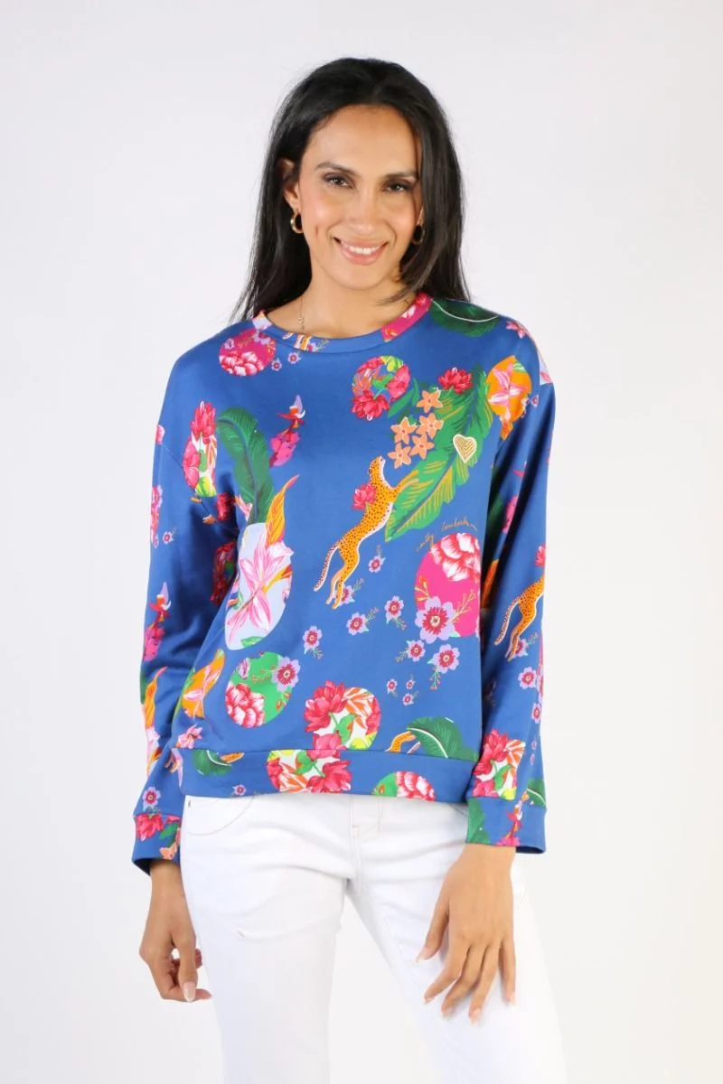 Emily Lovelock Terry Top In Blue 3 Emily Lovelock Terry Top In Blue