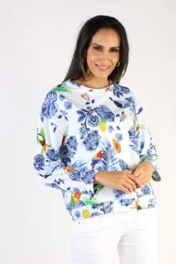 Emily Lovelock Terry Top In White