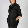 Etici Linen Tunic Shirt In Black 1 Etici Linen Tunic Shirt In Black -MOS Clothing Shop et ici e29907 shirt black 1