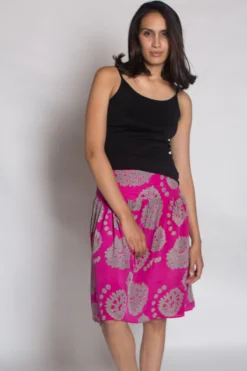 Posy Fuchsia Gim Skirt By Anupamaa