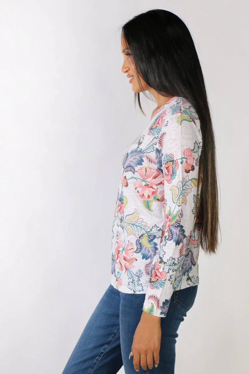 Goondiwindi Cotton Folk Floral Tee In Print 5 Goondiwindi Cotton Folk Floral Tee In Print - Image 3