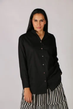 Gujarat Shirt In Black By Bagruu