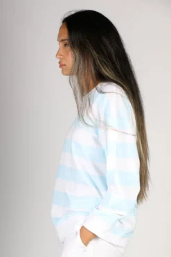 Goondiwindi Cotton Crew Sweat In Blue 8 Goondiwindi Cotton Crew Sweat In Blue -MOS Clothing Shop img 0343