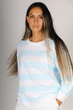 Goondiwindi Cotton Crew Sweat In Blue 9 Goondiwindi Cotton Crew Sweat In Blue -MOS Clothing Shop img 0344