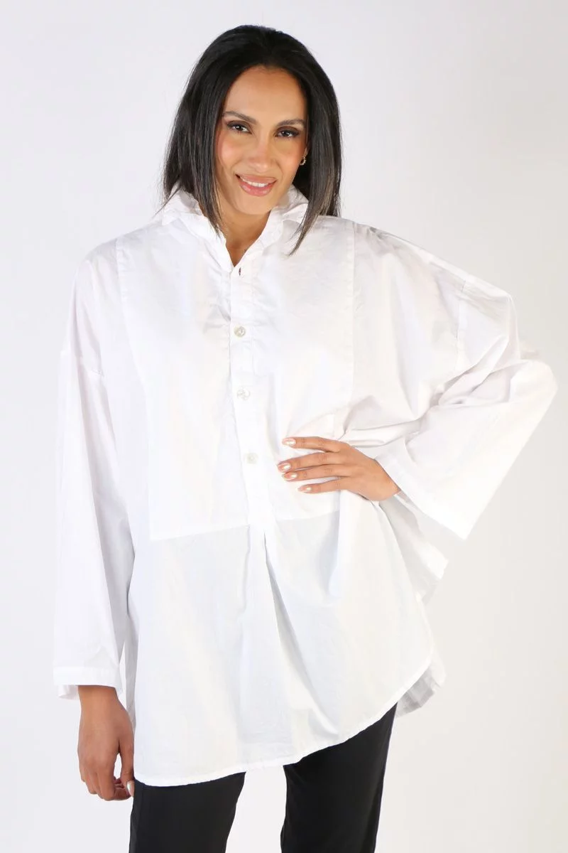 Frockk Megan Shirt In White 3 Frockk Megan Shirt In White