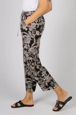 Paisley Print Pant By Jump In Black 9 Paisley Print Pant By Jump In Black -MOS Clothing Shop img 6979a