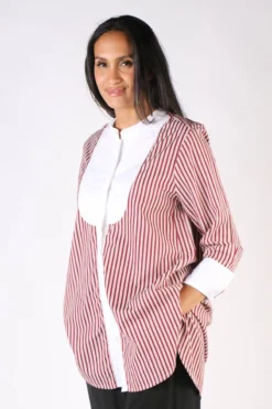 Masai Irista Shirt In Stripe 8 Masai Irista Shirt In Stripe -MOS Clothing Shop img 8405