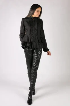 Ruffly Right Shirt In Black By Trelise Cooper 12 Ruffly Right Shirt In Black By Trelise Cooper -MOS Clothing Shop img 8583