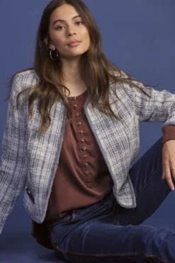 Loobies Story Isla Jacket In Indigo 15 Loobies Story Isla Jacket In Indigo -MOS Clothing Shop jacket isla indigo1