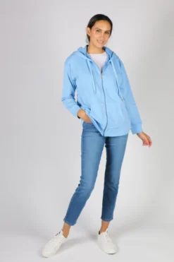 Jersey Sweat Hoodie In Sky By Jump