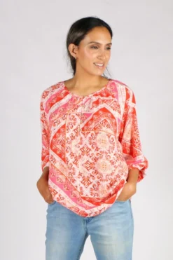 Viscose Abstract Print Shirt By Jump In Multi