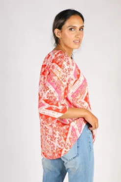 Viscose Abstract Print Shirt By Jump In Multi 8 Viscose Abstract Print Shirt By Jump In Multi -MOS Clothing Shop jump 506j3124 shirt multi3