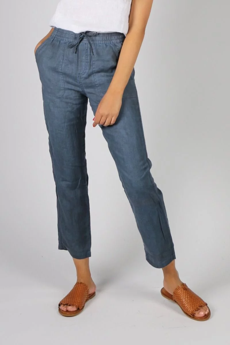 Drawstring Crop Linen Pant By Jump In Ink 3 Drawstring Crop Linen Pant By Jump In Ink