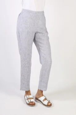 Ink Linen Pant By Jump In Stripe -MOS Clothing Shop jump 536j7033a pant ink 6