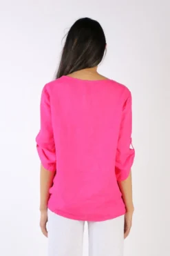 MOS Clothing Shop -MOS Clothing Shop l vanucci 1028pl top fuchsia 23