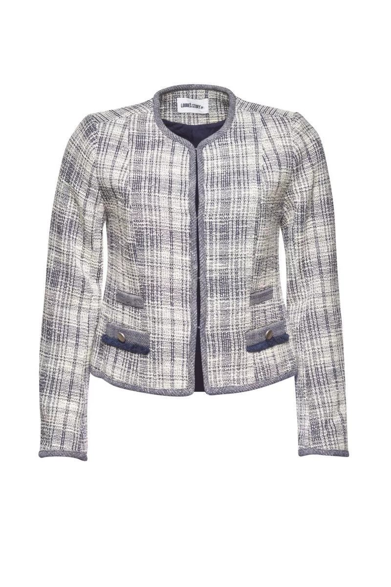 Loobies Story Isla Jacket In Indigo 9 Loobies Story Isla Jacket In Indigo - Image 7