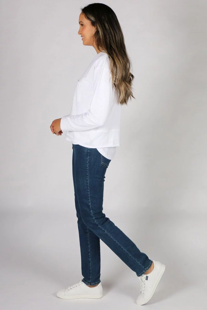 Robb & Lulu New Jersey Tee In White 5 Robb & Lulu New Jersey Tee In White - Image 3