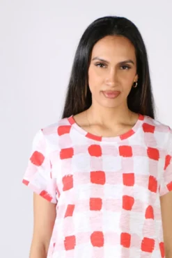 Marco Polo Block Tee In Check