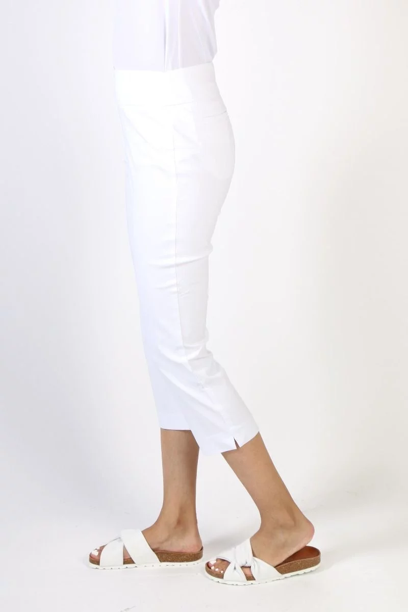 Marco Polo Bengaline Capri Pant In White 4 Marco Polo Bengaline Capri Pant In White - Image 2