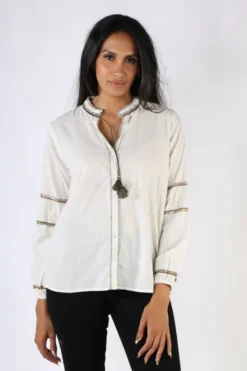 Maison Hotel Blanche Shirt In Cream