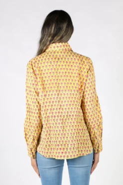 Mandalay Picnic Patch Shirt In Lemon 13 Mandalay Picnic Patch Shirt In Lemon -MOS Clothing Shop mandalay ss21010 shirt lemon 4