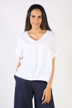 Milson Elle Top In White