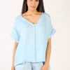 Milson Elle Top In Chambray 2 Milson Elle Top In Chambray -MOS Clothing Shop milson m2151 top chambray 3